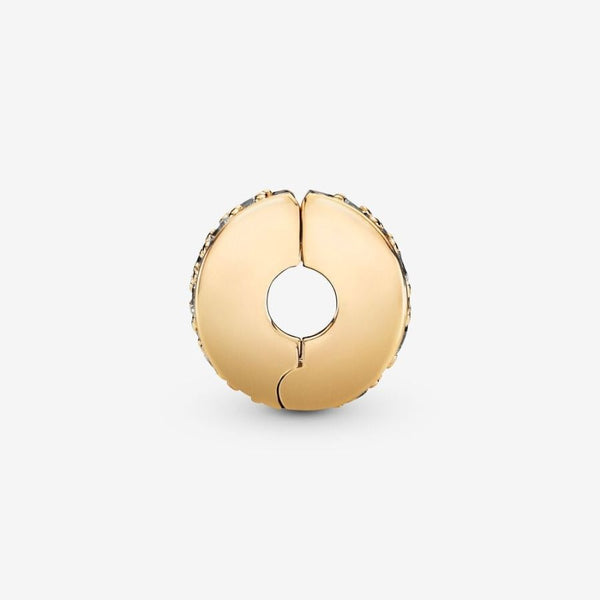 Clip-Charm Pavé Zirkonia 14k Vergoldet