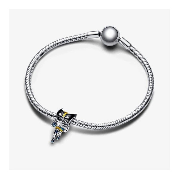 Charm Wolverine Emaille Sterling-Silber
