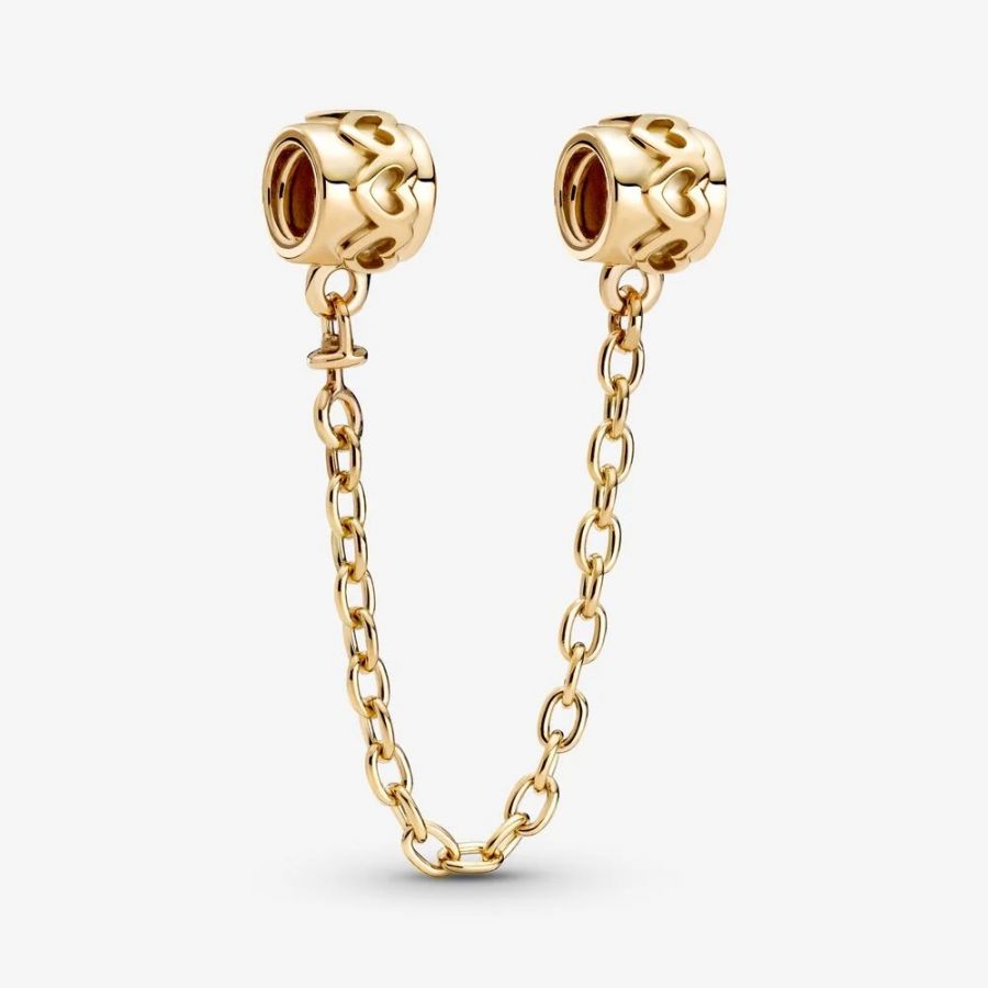 759519C00 Komfortkette Herzen 14k Gelbgold