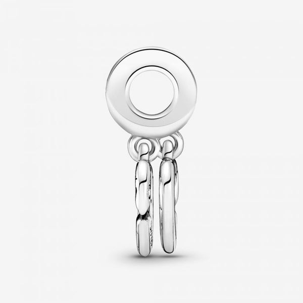 Charm-Anhänger Verbundene Schwester Teilbare Herzen Silber