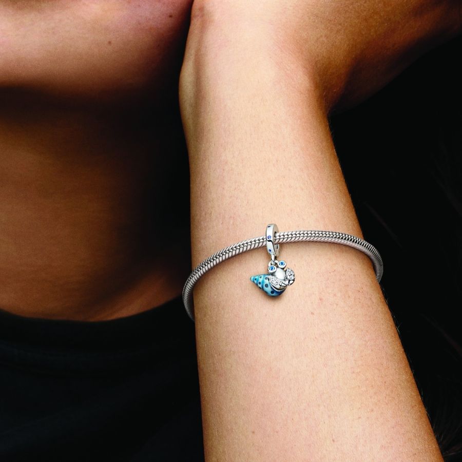 Charm-Anhänger Glow In The Dark Einsiedlerkrebs Sterlingsilber