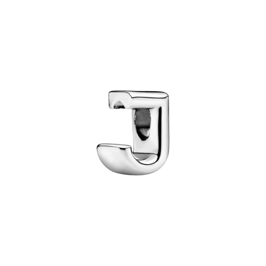 Charm Buchstabe Letter J Silber
