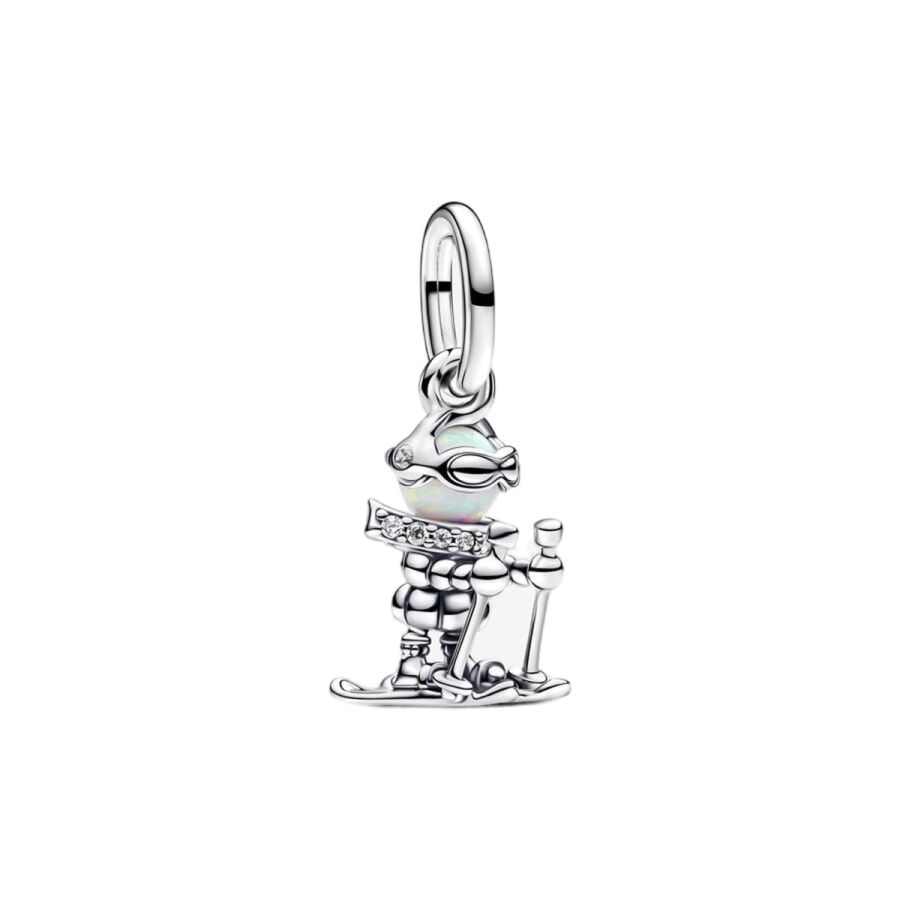 Charm-Anhänger Skifahrer Sterling-Silber Hauptbild