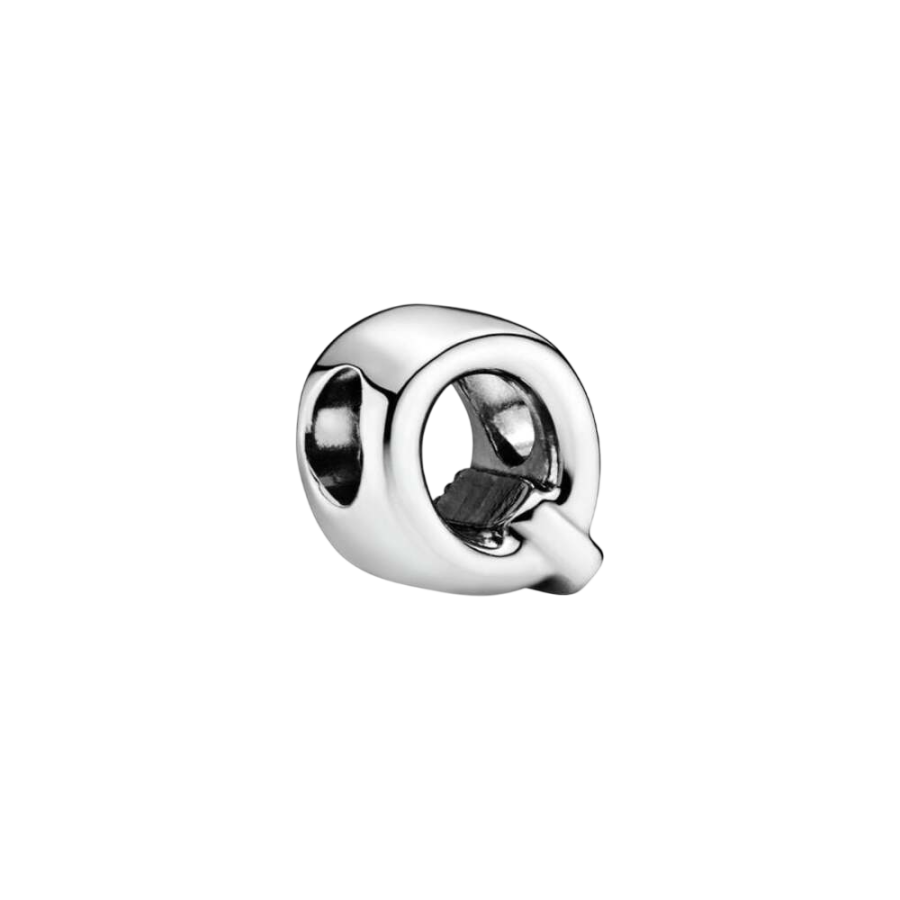 Charm Buchstabe Letter Q Silber Hauptbild
