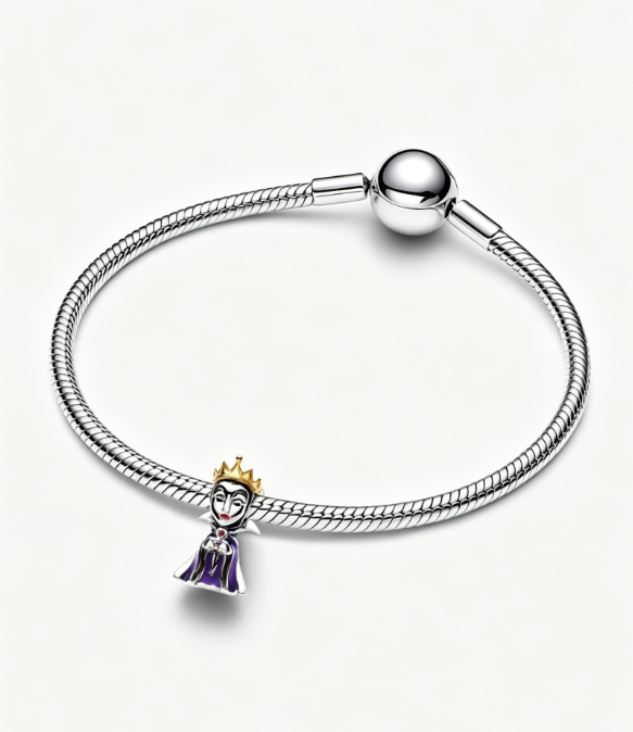 Villains Böse Königin Charm Sterling-Silber, 14 Karat Vergoldung