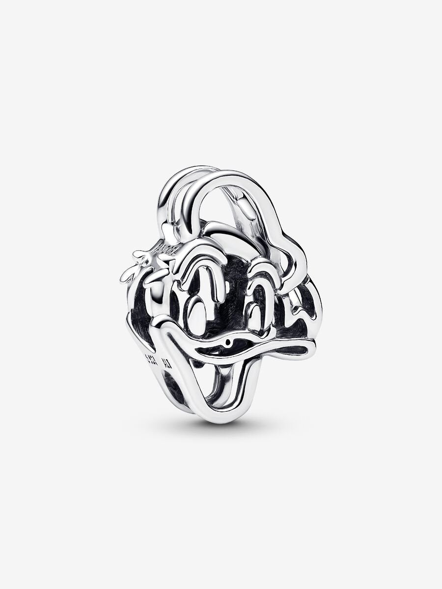 Donald Duck Offen gearbeiteter Charm-Anhänger Sterling-Silber Hauptbild