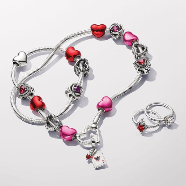Charm-Anhänger Villains Herzkönigin Kristall Silber