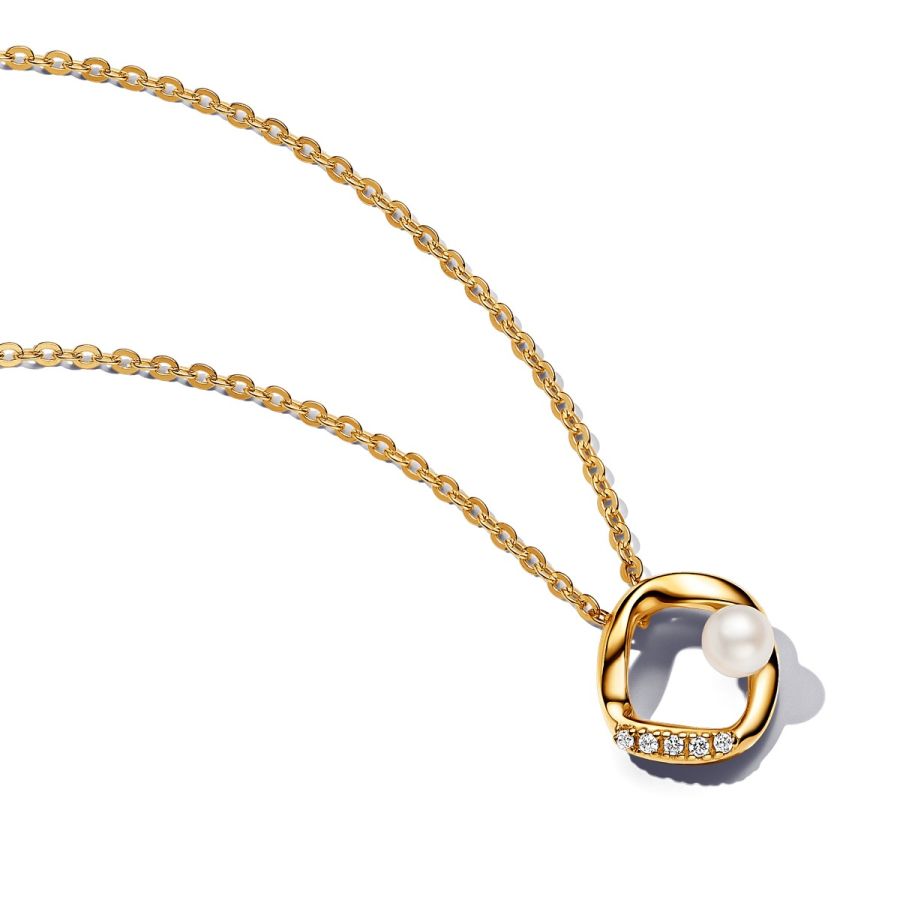 Essence Kette mit Anhänger Pavé Kreis Vergoldet 363303C01 Hauptbild