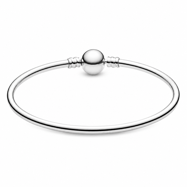 Charm-Armreif mit Kugelverschluss Silber