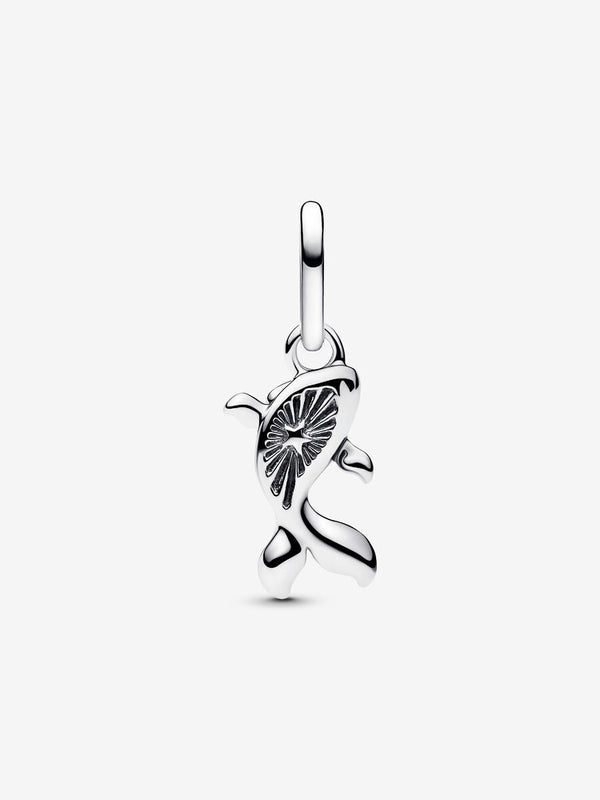 Roter Murano-Glas Koi-Fisch Mini-Charm-Anhänger Sterling-Silber