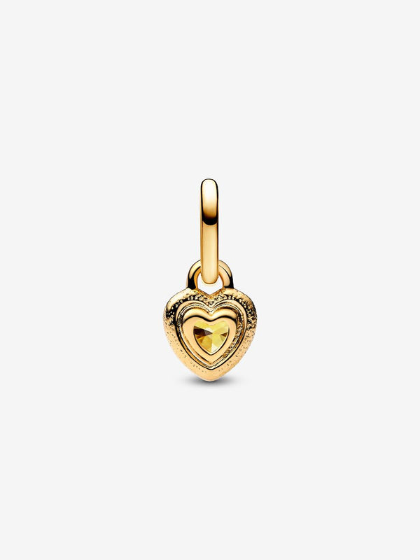 Herz Mini-Charm-Anhänger 14 Karat Vergoldung