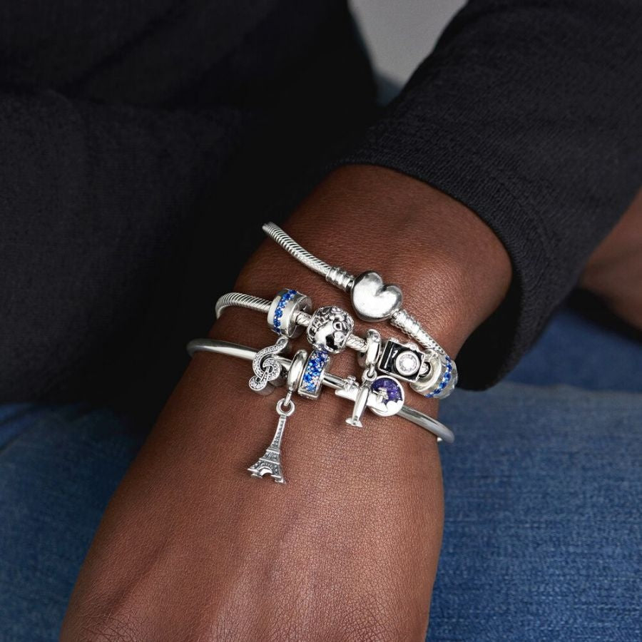 Charm-Anhänger Eifelturm Paris Sterling-Silber