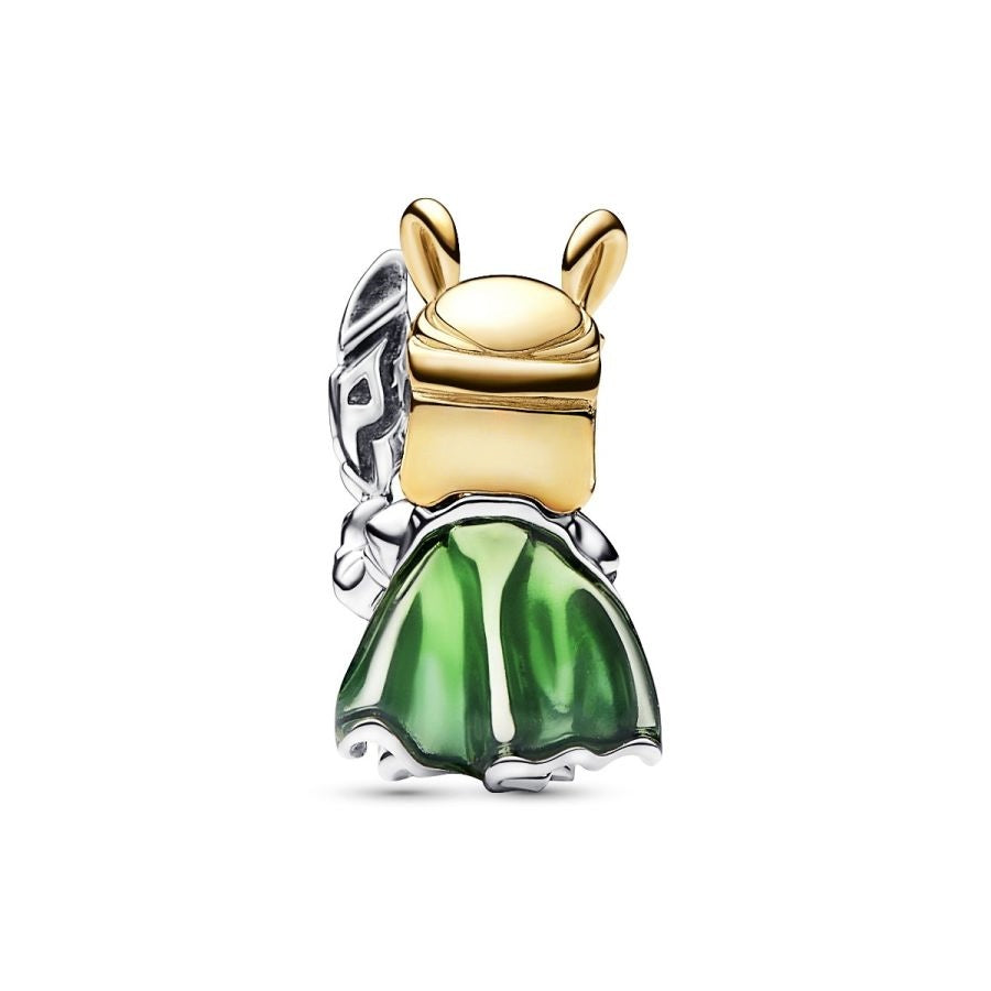 Charm Loki Grün Sterling-Silber Vergoldet
