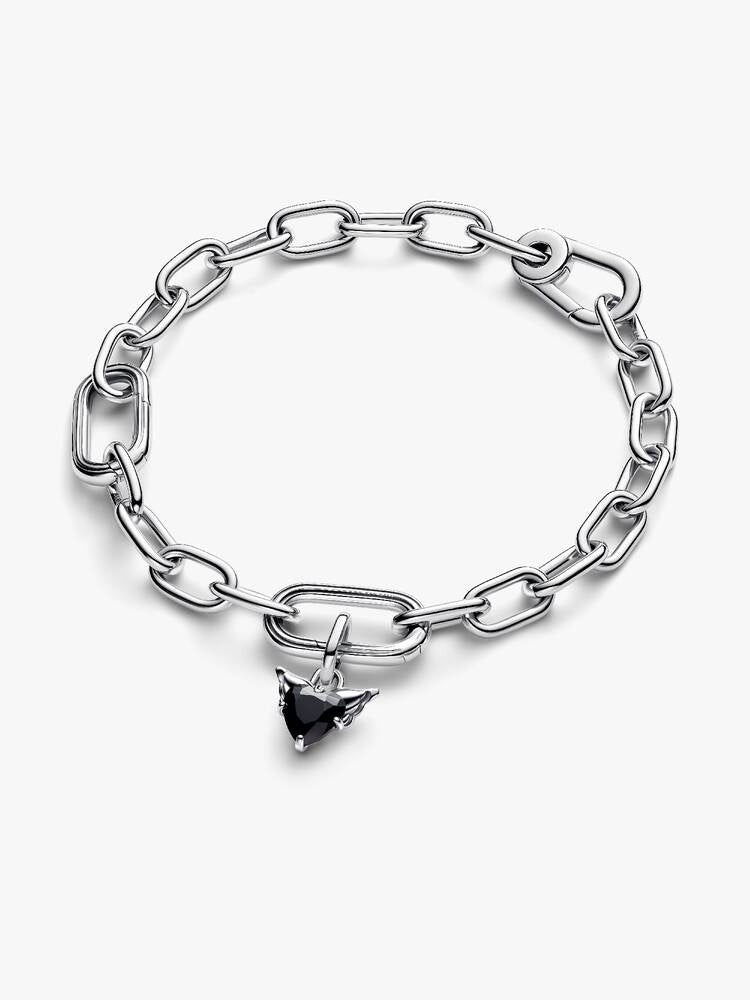 Geflügeltes Herz Mini-Charm-Anhänger Sterling-Silber