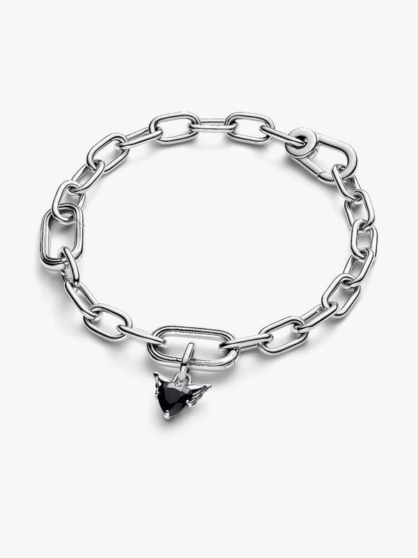 Geflügeltes Herz Mini-Charm-Anhänger Sterling-Silber