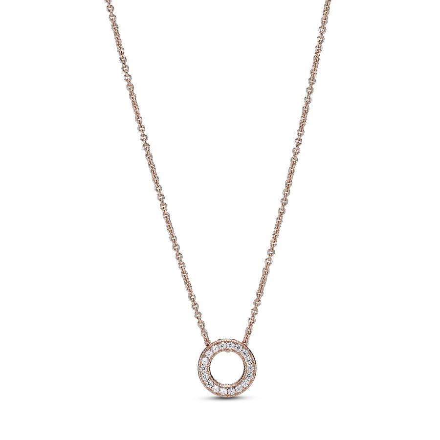 Rose 387436C01 Halskette mit Anhänger Logo Pavé-Kreis 45 cm Hauptbild