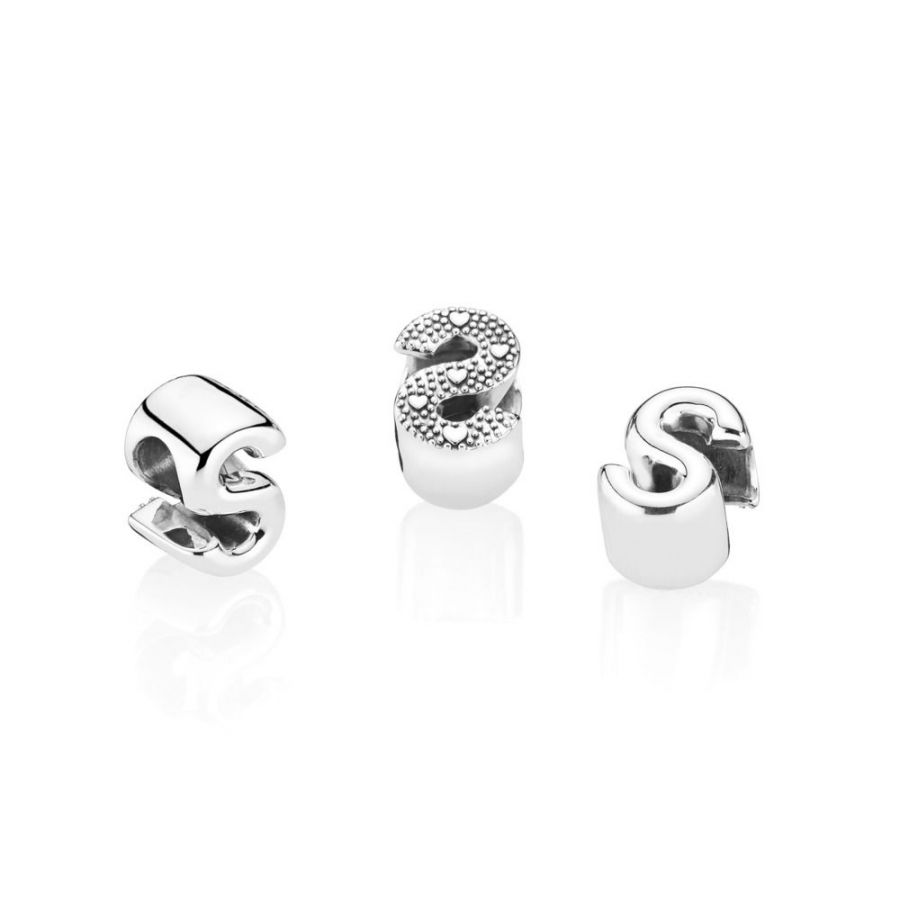 Charm Buchstabe Letter S Silber Zweitbild