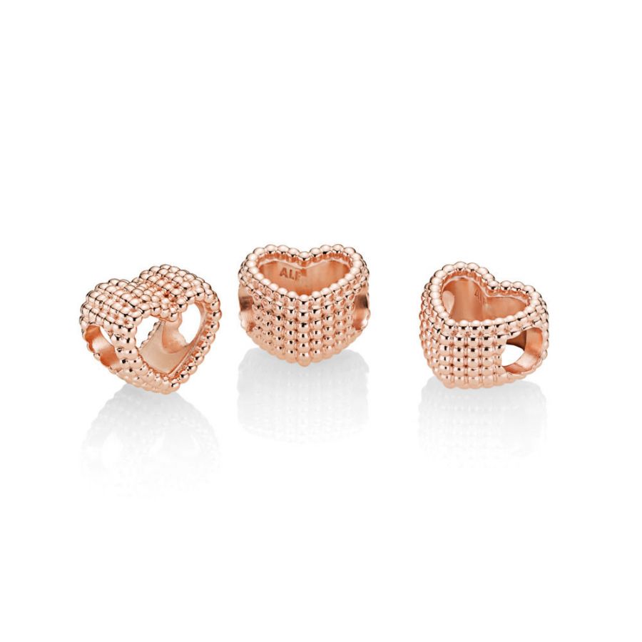 Rose  Original Charm Beaded Heart Zweitbild