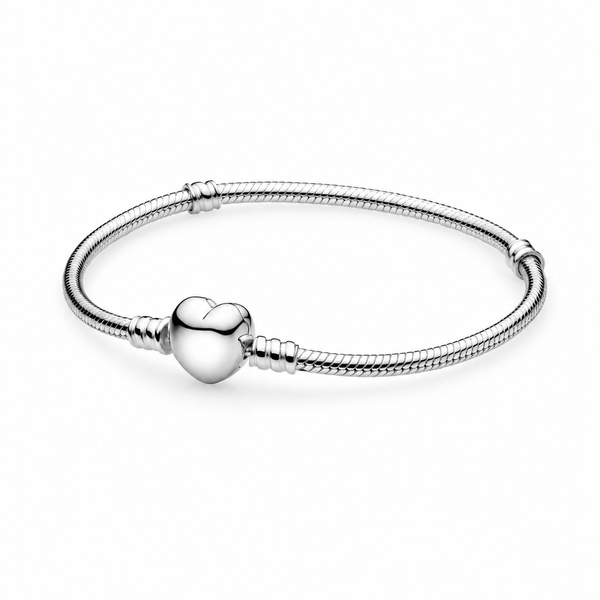 Armband Moments Herz Verschluss Silber