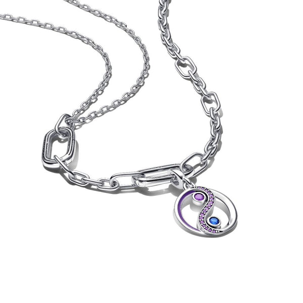 392303C00 Gliederhalskette Doppel-Link Sterling-Silber 45 cm